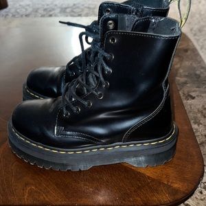 black dr. marten jadon boots